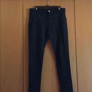 Black stretchy (nylon/rayon/spandex).